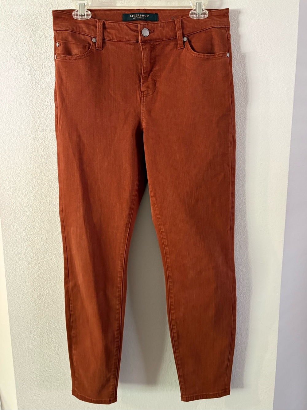 Liverpool Skinny Jeans in cognac rust size 29/8